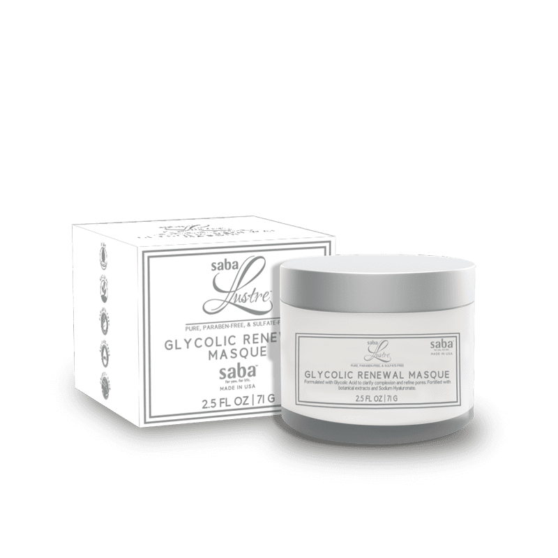 Saba lustre 2.5 oz glycolic renewal masque 800x800 2